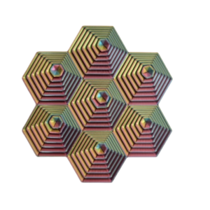 Antiestresse Geométrica Hexagonal 3D Premium